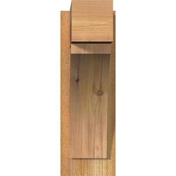 Thorton Block Rough Sawn Outlooker, Western Red Cedar, 6W X 14D X 18H